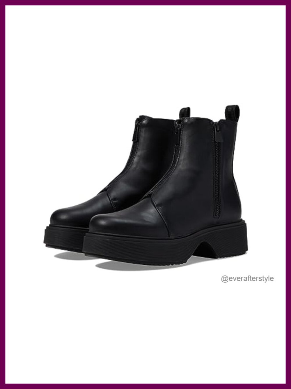 Rocket Dog Blaze Ankle Booties PU Faux Leather Zip Platform Chelsea Boots - Picture 1 of 5